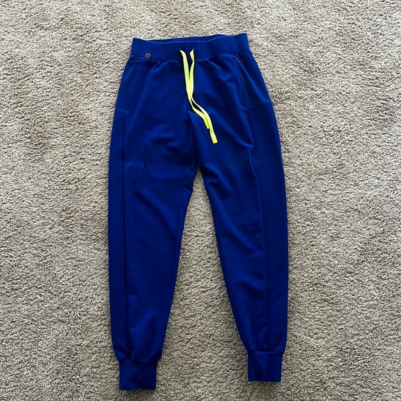Figs Pants - Figs electric blue joggers